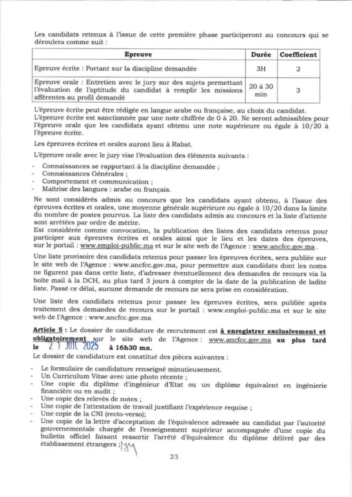 156 Offres à Saisir au Concours ANCFCC 2025 : Rejoignez l'Autorité Foncière du Maroc